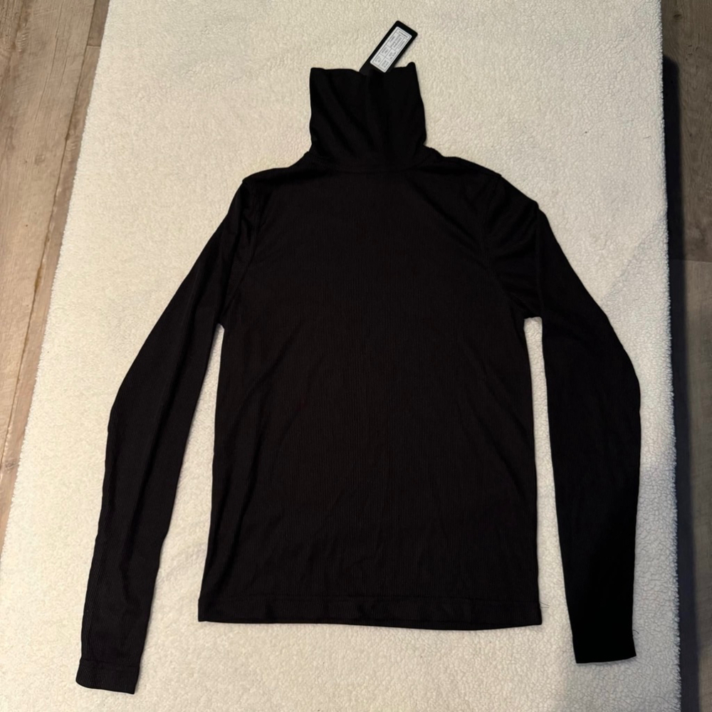Women's Tulliano Black Long Sleeve Turtleneck Top XS